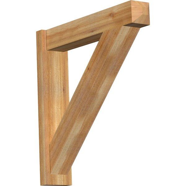 Ekena Millwork Traditional Rough Sawn Craftsman Outlooker, Western Red Cedar, 6"W x 30"D x 30"H OUT06X30X30TRA04RWR - main